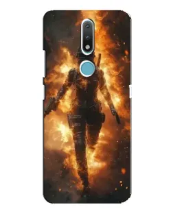 Чехол для Nokia 2.4 с картинкой «BMW — скорость в дожде»