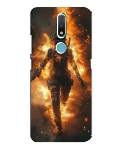 Чехол для Nokia 2.4 с картинкой «BMW — скорость в дожде»