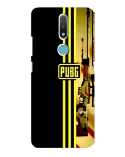 Чехол для Nokia 2.4 с картинкой «PUBG — камуфляжный шлем»