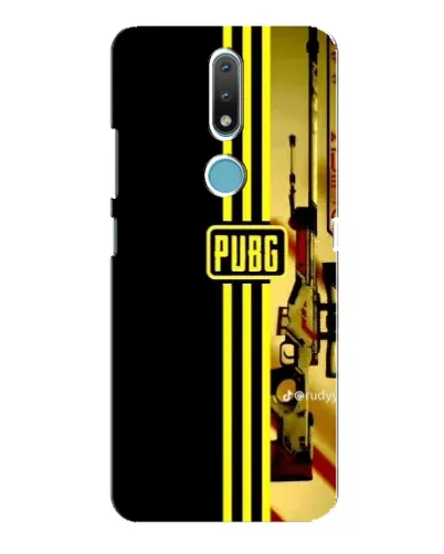 Чехол для Nokia 2.4 с картинкой «PUBG — камуфляжный шлем»