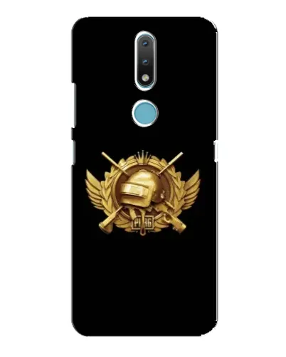 Чехол для Nokia 2.4 с картинкой «PUBG — оранжевый градиент»