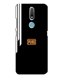 Чехол для Nokia 2.4 с картинкой «PUBG — вертикальные линии»