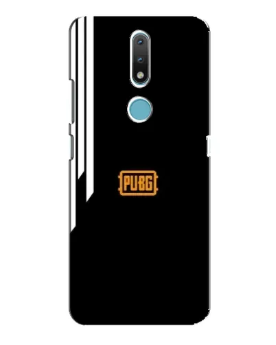 Чехол для Nokia 2.4 с картинкой «PUBG — вертикальные линии»