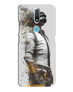 Чехол для Nokia 2.4 с картинкой «PUBG — боец в пыли»