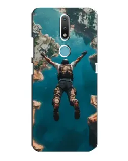Чехол для Nokia 2.4 с картинкой «PUBG — свободное падение»