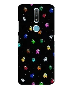 Чехол для Nokia 2.4 с картинкой «Экипаж Among Us»
