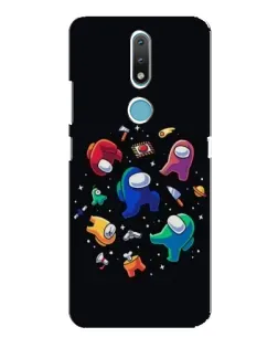Чехол для Nokia 2.4 с картинкой «Among Us космос»