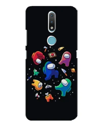 Чехол для Nokia 2.4 с картинкой «Among Us космос»
