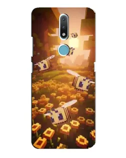 Чехол для Nokia 2.4 с картинкой «Поле подсолнухов»