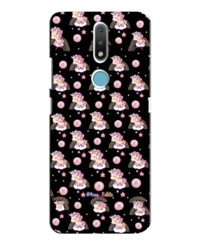 Чохол для Nokia 2.4 з картинкою «Magic Unicorn паттерн»