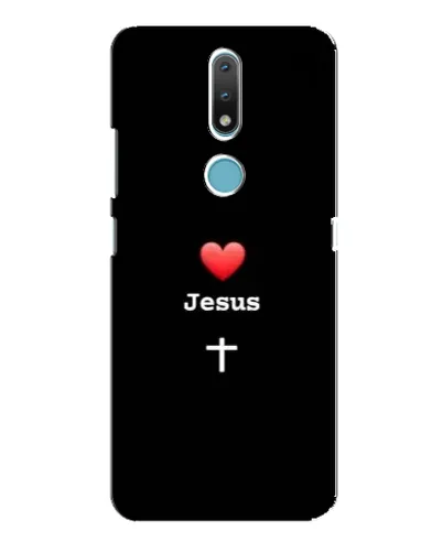 Чохол для Nokia 2.4 з картинкою «Серце - Jesus»