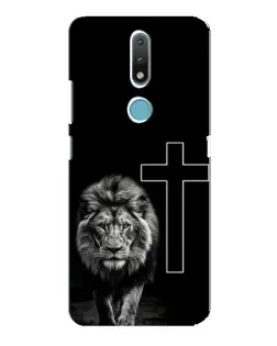 Чохол для Nokia 2.4 з картинкою «Лев та Хрест»
