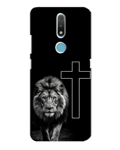 Чохол для Nokia 2.4 з картинкою «Лев та Хрест»