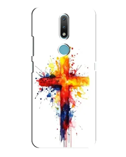 Чохол для Nokia 2.4 з картинкою «Акварельний хрест»
