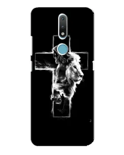 Чохол для Nokia 2.4 з картинкою «Сяючий хрест Jesus»