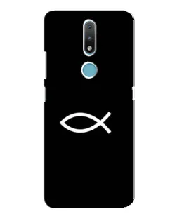 Чохол для Nokia 2.4 з картинкою «Символ риби Jesus»