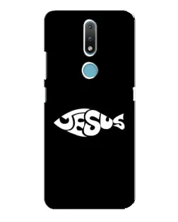 Чохол для Nokia 2.4 з картинкою «Риба  Jesus»