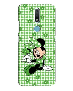 Чохол для Nokia 2.4 з картинкою «Mickey в клітинку»
