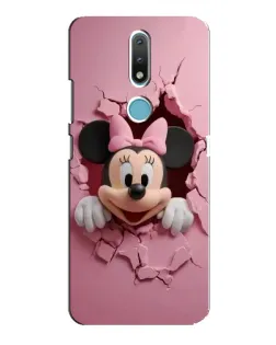 Чохол для Nokia 2.4 з картинкою «Мінні крізь стіну»
