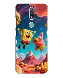 Чохол для Nokia 2.4 з картинкою «Космічний фастфуд»