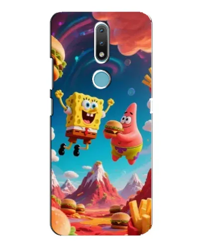 Чохол для Nokia 2.4 з картинкою «Космічний фастфуд»