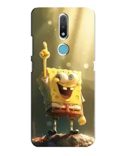 Чохол для Nokia 2.4 з картинкою «Сяючий Спанч Боб»