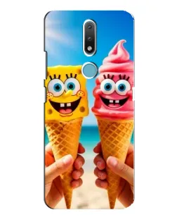 Чохол для Nokia 2.4 з картинкою «Спанч Боб морозиво»