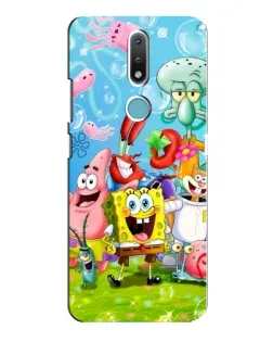 Чохол для Nokia 2.4 з картинкою «Губка Боб та друзі» Чохол для Nokia 2.4 з картинкою «Губка Боб та друзі»