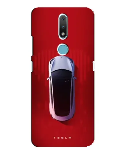 Чехол для Nokia 2.4 с картинкой «Tesla Top View»