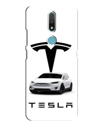 Чехол для Nokia 2.4 с картинкой «Tesla White Style»