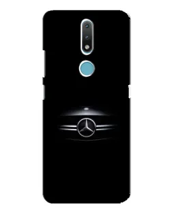 Чехол для Nokia 2.4 с картинкой «Mercedes — абстрактные линии»