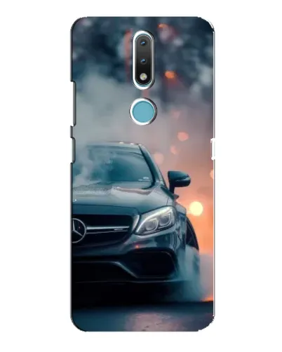 Чехол для Nokia 2.4 с картинкой «Mercedes — ночной город» Чехол для Nokia 2.4 с картинкой «Mercedes — ночной город»
