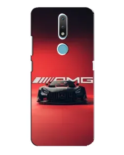Чехол для Nokia 2.4 с картинкой «Mercedes AMG — красная линия»