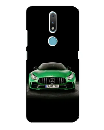 Чехол для Nokia 2.4 с картинкой «Mercedes — неоновый лого» Чехол для Nokia 2.4 с картинкой «Mercedes — неоновый лого»