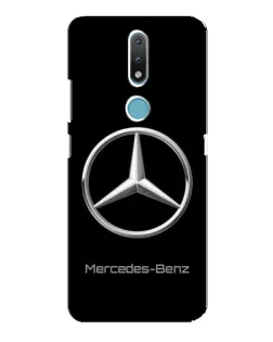 Чехол для Nokia 2.4 с картинкой «Mercedes Silver Logo»