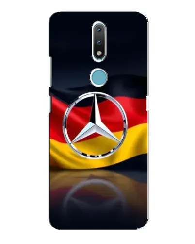 Чехол для Nokia 2.4 с картинкой «Mercedes — флаг Германии» Чехол для Nokia 2.4 с картинкой «Mercedes — флаг Германии»