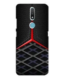 Чехол для Nokia 2.4 с картинкой «Mercedes Carbon Grid»
