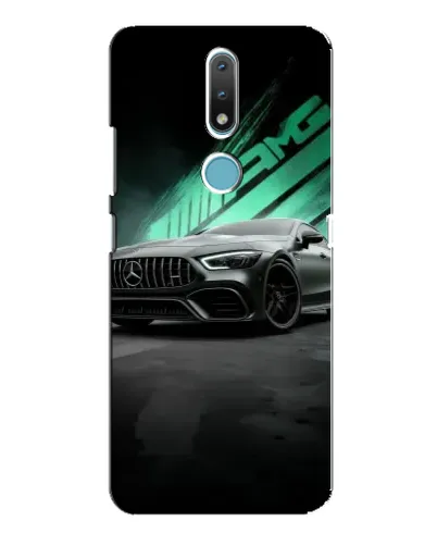 Чехол для Nokia 2.4 с картинкой «Темный Mercedes AMG» Чехол для Nokia 2.4 с картинкой «Темный Mercedes AMG»