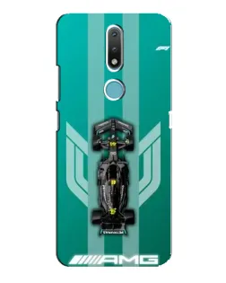 Чехол для Nokia 2.4 с картинкой «Mercedes AMG Petronas»