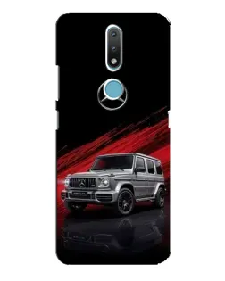 Чехол для Nokia 2.4 с картинкой «Mercedes G-Class красный»