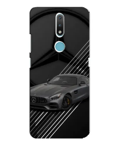 Чехол для Nokia 2.4 с картинкой «Mercedes AMG — графика» Чехол для Nokia 2.4 с картинкой «Mercedes AMG — графика»