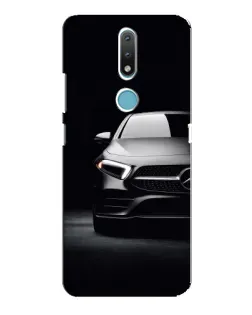 Чехол для Nokia 2.4 с картинкой «Свет фар Mercedes»