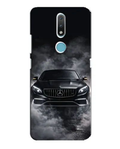 Чехол для Nokia 2.4 с картинкой «Mercedes в дыму» Чехол для Nokia 2.4 с картинкой «Mercedes в дыму»