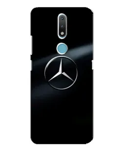 Чохол для Nokia 2.4 з картинкою «Mercedes на металі» Чохол для Nokia 2.4 з картинкою «Mercedes на металі»