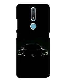 Чохол для Nokia 2.4 з картинкою «Mercedes — силует авто» Чохол для Nokia 2.4 з картинкою «Mercedes — силует авто»