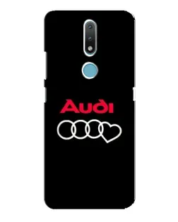 Чехол для Nokia 2.4 с картинкой «Логотип Audi Heart»