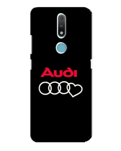 Чехол для Nokia 2.4 с картинкой «Логотип Audi Heart» Чехол для Nokia 2.4 с картинкой «Логотип Audi Heart»