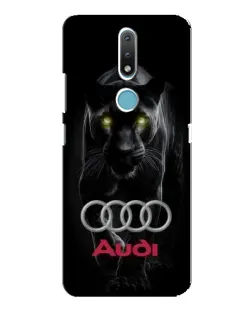 Чехол для Nokia 2.4 с картинкой «Пантера и Audi»