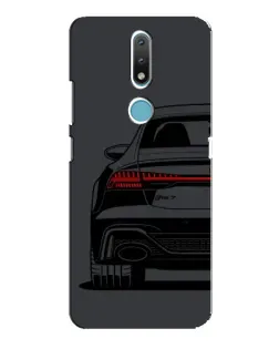Чехол для Nokia 2.4 с картинкой «Задняя часть Audi — арт»