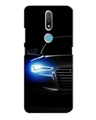 Чехол для Nokia 2.4 с картинкой «Неоновый взгляд Audi» Чехол для Nokia 2.4 с картинкой «Неоновый взгляд Audi»